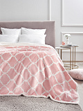 Плед Pink dreams, вензеля, розовый