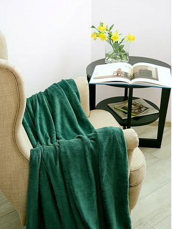 Плед Francesca, без рисунка, зеленый