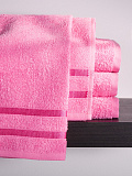 Набор полотенец махровых Pink crystal, без рисунка, розовый