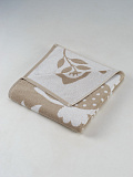 Полотенце махровое Filin beige, совы, бежевый