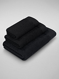 Набор полотенец махровых White dove, без рисунка, черный