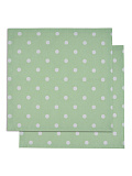 Салфетка сервировочная Green polka dot, горох, зеленый