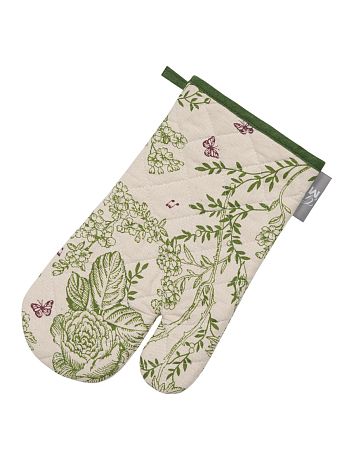 Варежка-прихватка Shakespeare, цветы, зеленый