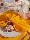 Салфетка сервировочная Orange, без рисунка, оранжевый