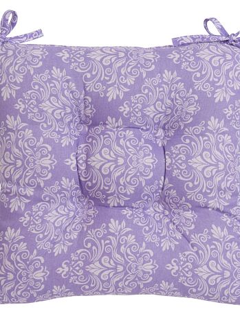 Подушка на стул Arabesque, орнамент, фиолетовый