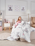 Постельное белье Teddy, бязь, мишки, белый