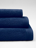 Полотенце махровое Navy blue, без рисунка, синий