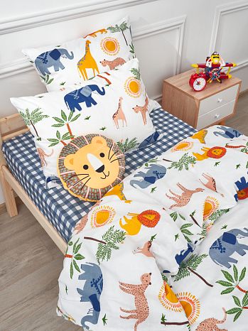 Пододеяльник Limpopo, поплин, африка, мультиколор