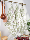 Набор полотенец кухонных Shakespeare, цветы, зеленый