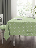 Салфетка сервировочная Green polka dot, горох, зеленый