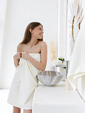 Полотенце махровое Milky, без рисунка, молочный