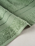 Набор полотенец махровых Green check, без рисунка, зеленый