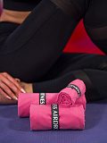 Полотенце для фитнеса Squats, без рисунка, розовый