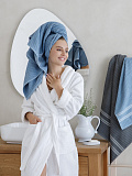 Набор полотенец махровых Grey & blue, без рисунка, мультиколор