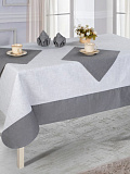 Скатерть Linen grey combi, комби, серый
