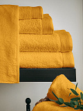 Полотенце махровое Yellow, без рисунка, желтый