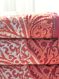 Полотенце махровое Oriental ruby, орнамент, красный