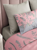 Постельное белье Aronia, сатин, цветы, розовый