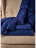 Полотенце махровое Navy blue, без рисунка, синий
