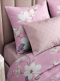 Постельное белье Magnolia, поплин, цветы, розовый