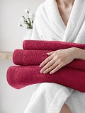 Полотенце махровое Ruby, без рисунка, бордо
