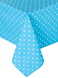 Скатерть Blue polka dot, горох, голубой