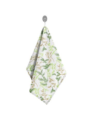 Полотенце кухонное Primavera, листья, зеленый