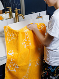 Полотенце махровое Giraffe, жираф, оранжевый