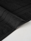 Набор полотенец махровых Black, без рисунка, черный