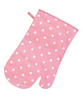 Варежка-прихватка Pink polka dot, горох, розовый