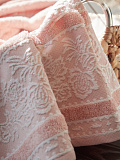 Полотенце махровое Pastoral rose, орнамент, розовый