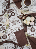 Дорожка столовая Coffee, кофе, коричневый