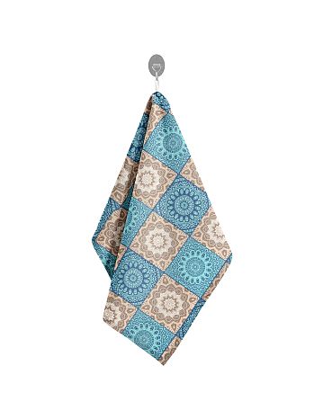 Полотенце кухонное Brunei, орнамент, бирюзовый