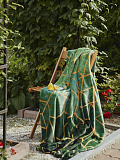 Плед Malachite, ромбы, зеленый