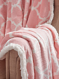 Плед Pink dreams, вензеля, розовый