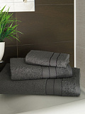 Набор полотенец махровых Grey, без рисунка, серый