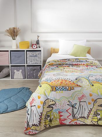 Плед Dinosaurs, динозавр, мультиколор