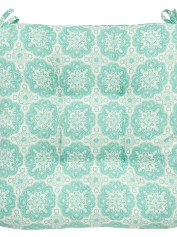 Подушка на стул Blossom, цветы, зеленый