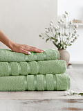 Набор полотенец махровых Spring green, без рисунка, зеленый
