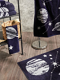 Полотенце махровое Galaxy, космос, синий