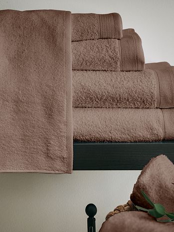 Набор полотенец махровых Coriander, без рисунка, кориандр