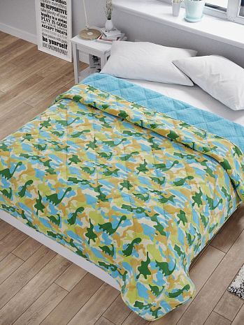 Покрывало Dino camouflage, динозавр, зеленый