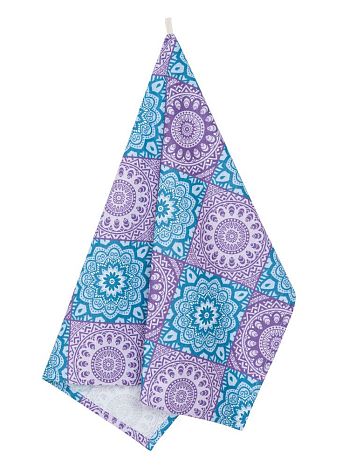 Полотенце кухонное India, орнамент, фиолетовый