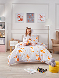 Постельное белье Corgi, бязь, корги, серый