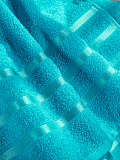 Набор полотенец махровых Turquoise, без рисунка, бирюзовый