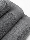 Набор полотенец махровых Graphite, без рисунка, графит