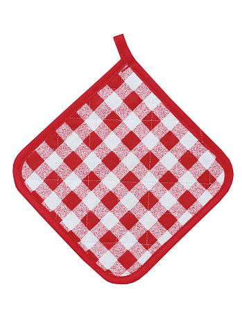 Прихватка Сheck, клетка, красный