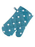 Варежка-прихватка Blue polka dot, горох, синий