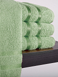 Набор полотенец махровых Spring green, без рисунка, зеленый