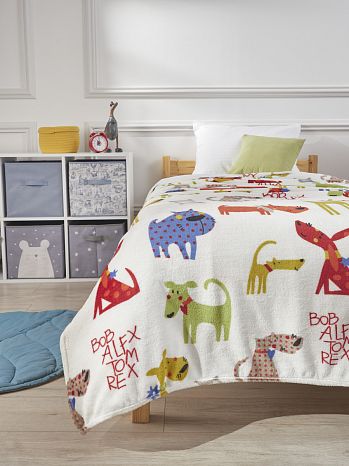 Плед Dog show, собаки, мультиколор